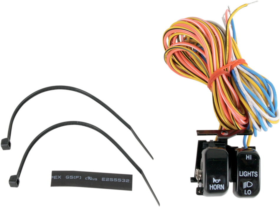 DRAG SPECIALTIES Switch Kit - Dimmer/Horn - Black H18-0333B-H