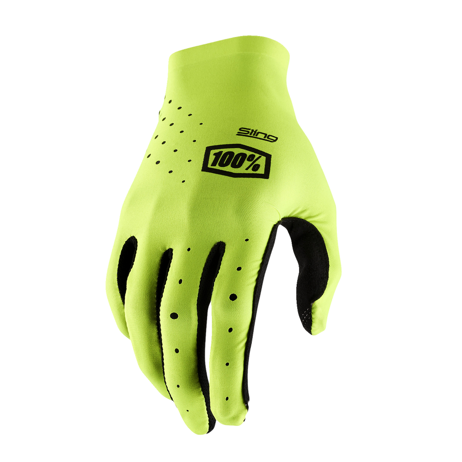 100% Sling MX Gloves - Fluorescent Yellow - Large 10023-00007