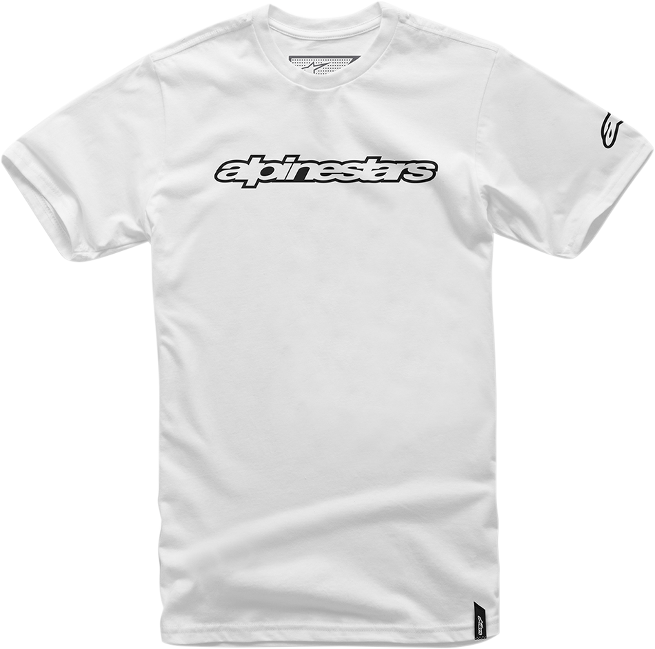ALPINESTARS Wordmark T-Shirt - White/Black - 2XL 10367201520102X
