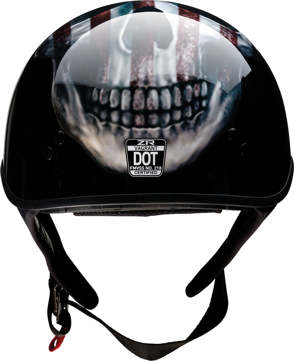 Z1R Vagrant Helmet - USA Skull - Black - XS 0103-1307