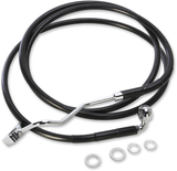 DRAG SPECIALTIES Brake Line - Front - Black - +6" 615220-6BLK