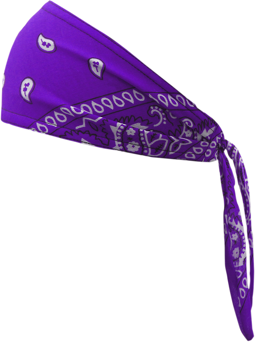 SCHAMPA & DIRT SKINS Old School Bandana - Purple Paisley OSB1-223