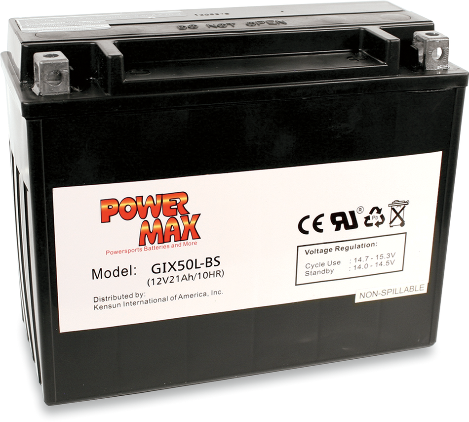 POWER MAX Battery - YTX20L-BS GTX20L-BS