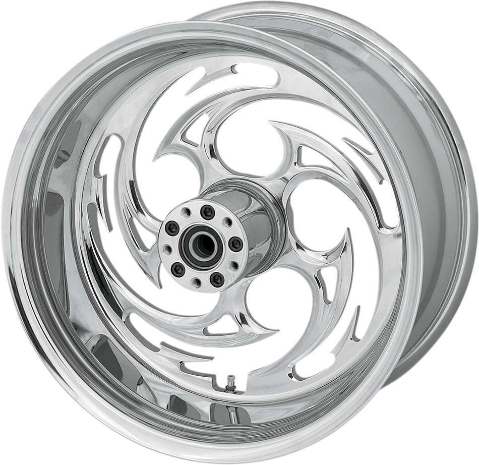 RC COMPONENTS Savage Rear Wheel - Single Disc/No ABS - Chrome - 16"x3.50" 16350-9970-85C