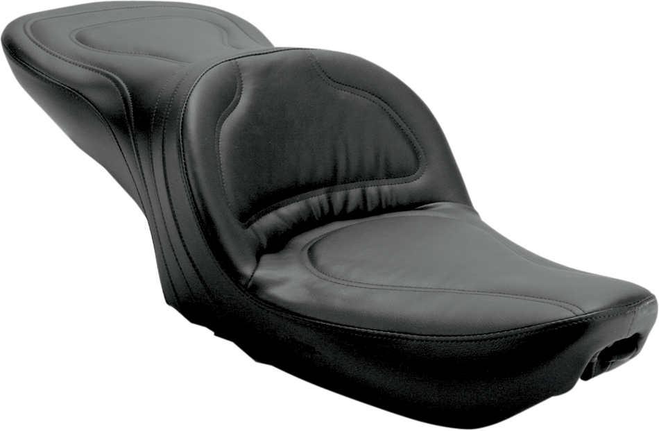 SADDLEMEN Seat - Explorer - Without Backrest - Stitched - Black - Dyna 8950JS