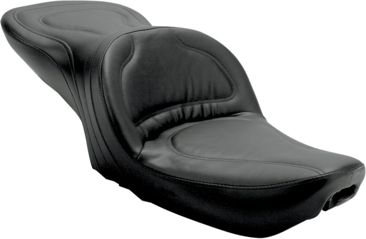 SADDLEMEN Seat - Explorer - Without Backrest - Stitched - Black - Dyna 8950JS