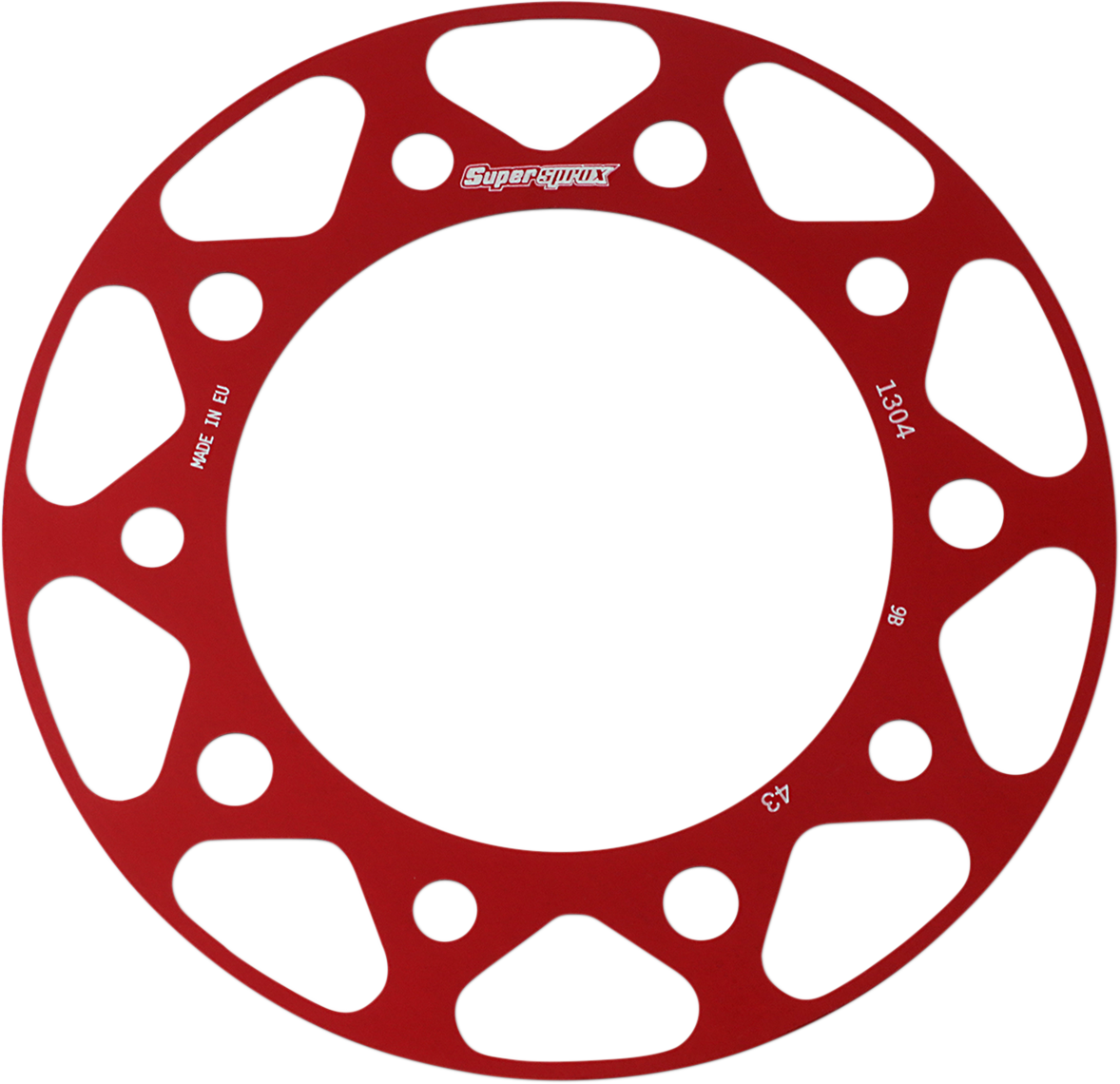 SUPERSPROX Edge Rear Sprocket Insert - Red RACD1304-43-RED