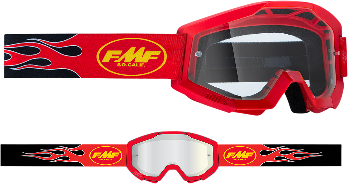 FMF PowerCore Schutzbrille - Flamme - Rot - Klar F-50050-00008 2601-3004 