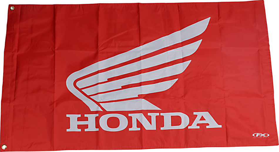 Bandera FACTORY EFFEX RV - Roja - Honda EL TAMAÑO ES 120 CM X 72 CM 22-45340 