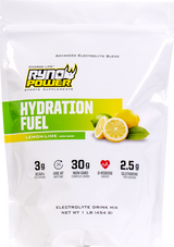 RYNO POWER Hydration Fuel Drink Mix - Lemon/Lime - 1 lb - 10 Servings 1LB-HYD-LL