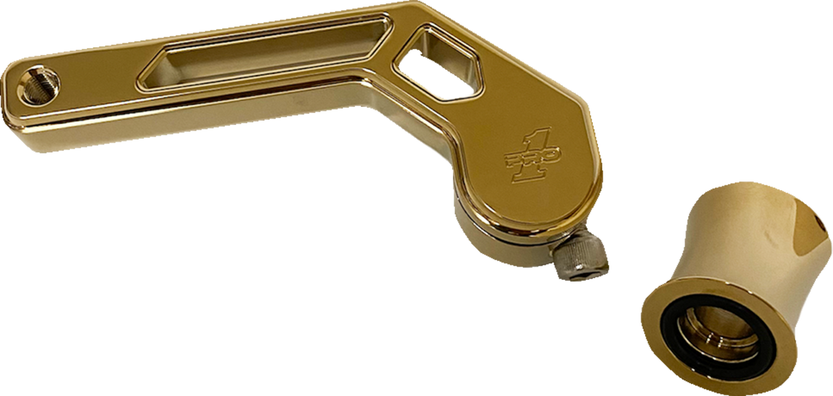 PRO-ONE PERF.MFG. T-Rex Shorty Shifter Arm - Gold - '88-'22 FL 500775TIN