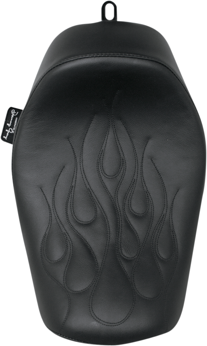 DANNY GRAY Buttcrack™ Solo Seat - Black - Flame Stitched - FXD '06-'17 22-603F