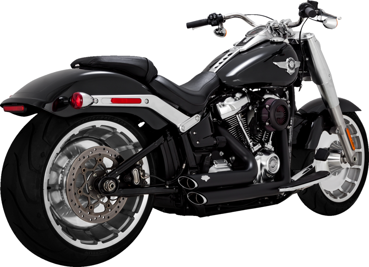 VANCE & HINES Shortshots Staggered Exhaust System - Matte Black 47335