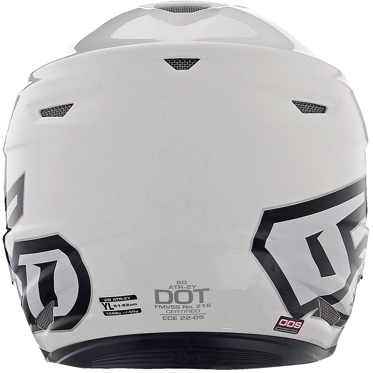 6D ATR-2 Helmet - Gloss White - Small 12-0525