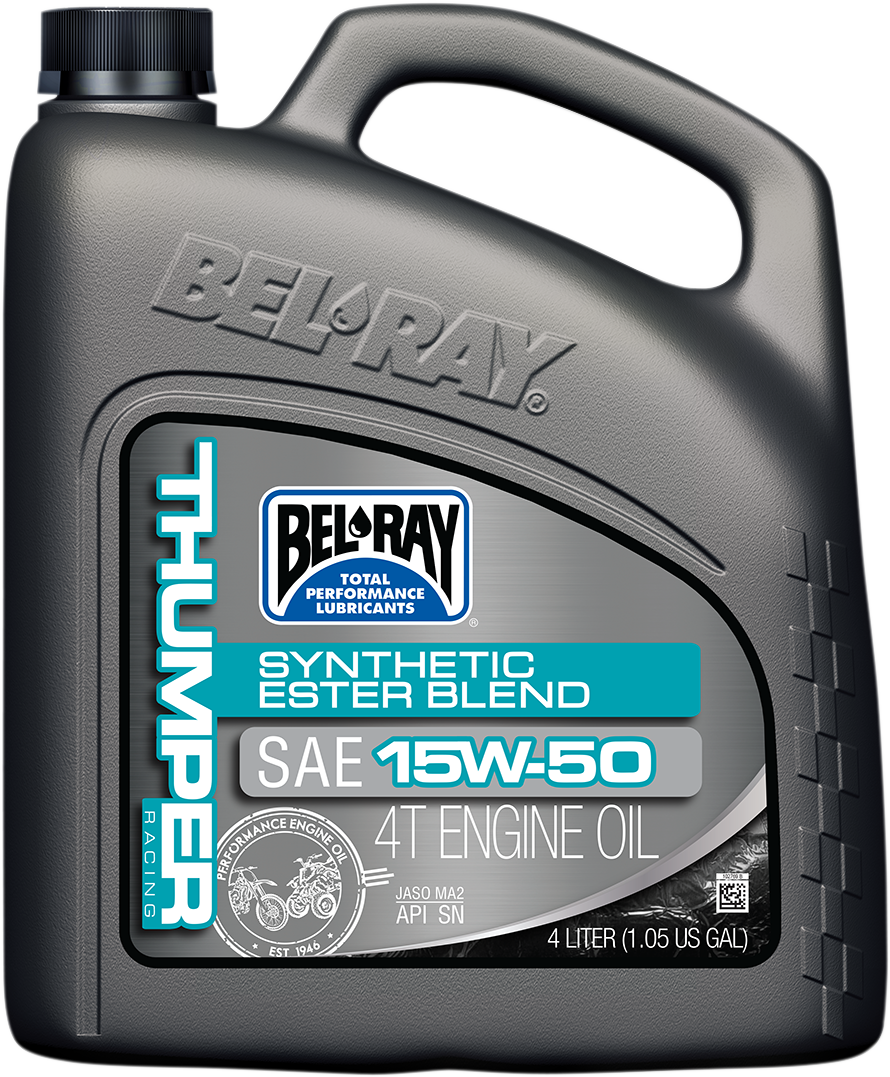 BEL-RAY Thumper Synthetic Blend 4T Oil - 15W-50 - 4L 99530-B4LW