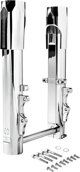 PERFORMANCE MACHINE (PM) Lower Fork Leg - Chrome - Dual Disc 0208-2173-CH