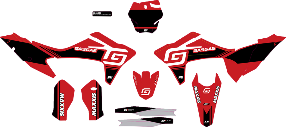 Kit gráfico D'COR VISUALS - GasGas Racing 20-65-202 