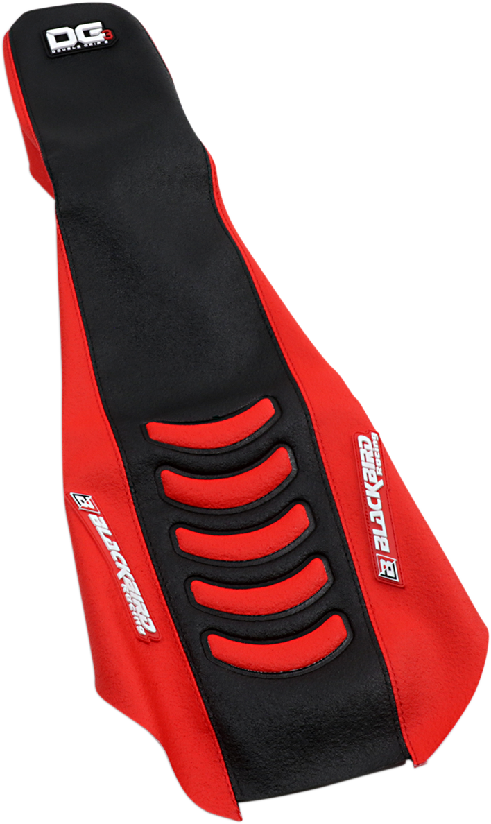 BLACKBIRD RACING Double Grip 3 Seat Cover - Black/Red - CR 1134HUS