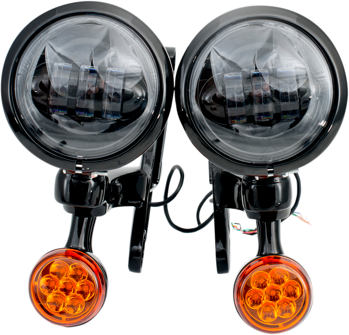 RIVCO PRODUCTS LED Turn/Run Lights 4-1/2" - Black/Black MV195