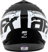 AFX FX-17 Helmet - Attack - Matte Black/Silver - XS 0110-7142