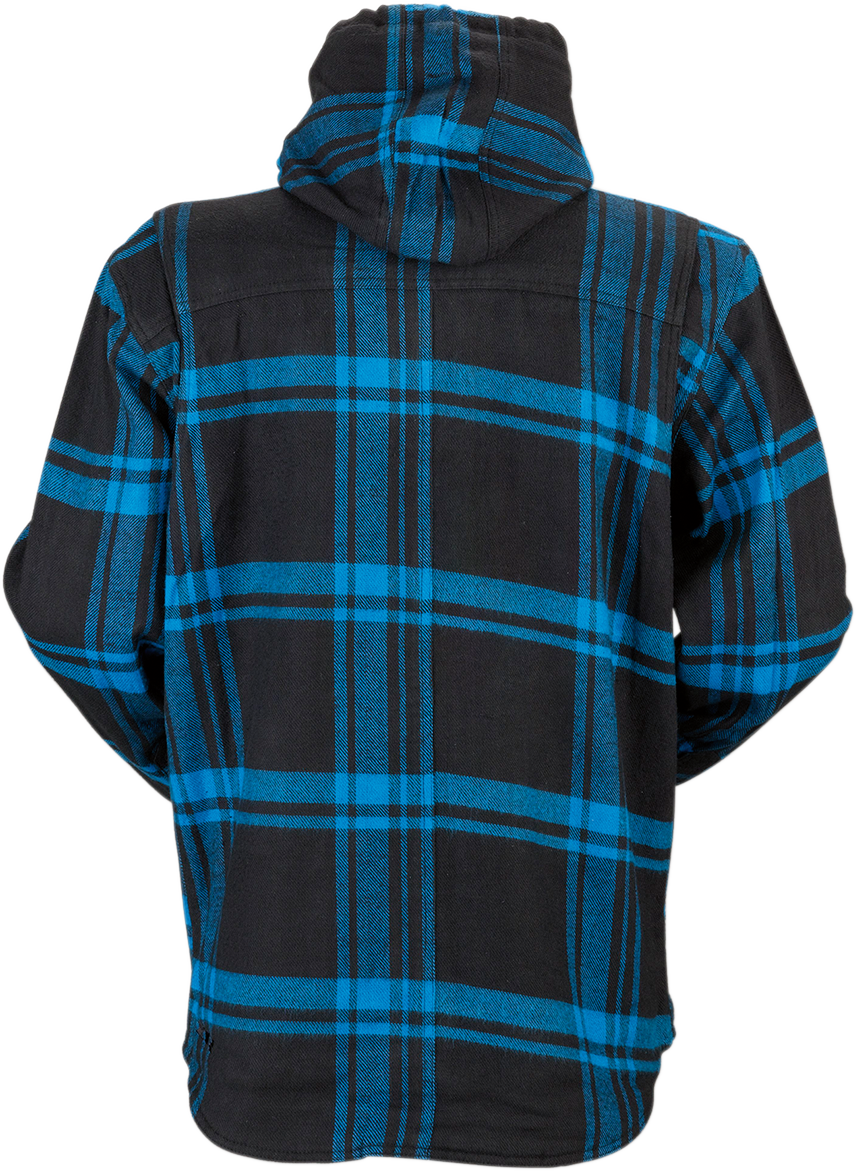 Z1R Timber Flannel Shirt - Black/Blue - 5XL 3040-2847