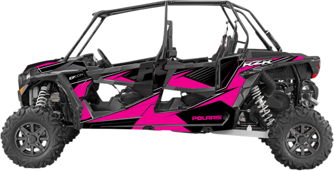 D'COR VISUALS Complete Graphics Kit - Pink/Black - 4-Door - RZR 20-60-113