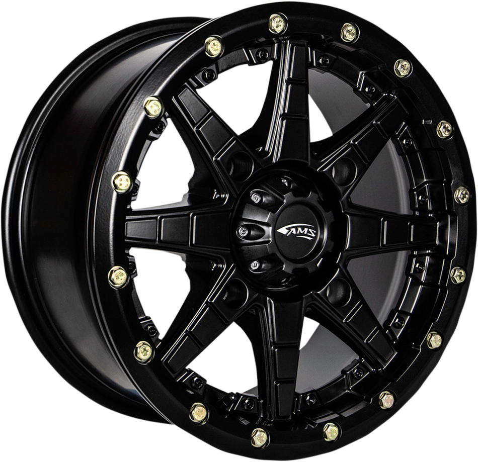 AMS Roll'n 106 Wheel - Front/Rear - Black - 15x7 - 4/110 - 5+2 5709-046AS