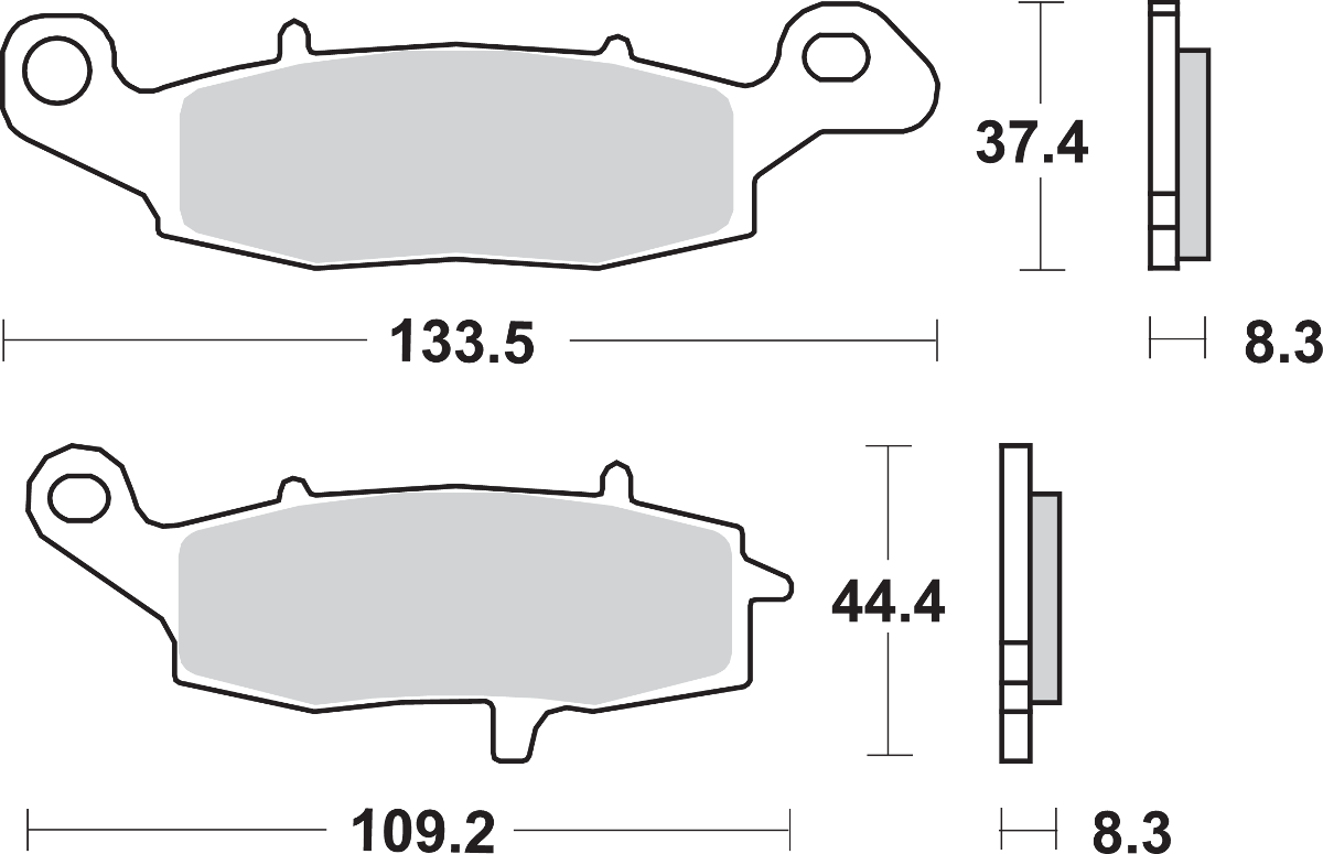 SBS HS Brake Pads - V-Strom - 705HS 705HS