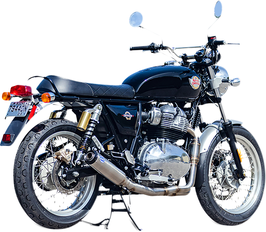 S&S CYCLE Qualifier 2:1 Exhaust System - Stainless Steel Royal Enfield 2019-2021 Race Only 550-1031