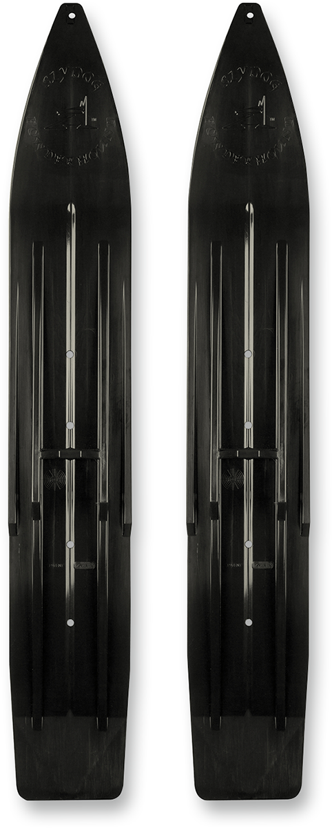 SLYDOG SKIS Powder Hound Skis - Black - 7" - Pair PH7SOLBLKLOPBLK