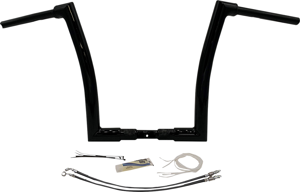 FAT BAGGERS INC. Handlebar Kit - Flat Top - 14" - Black 609314-B