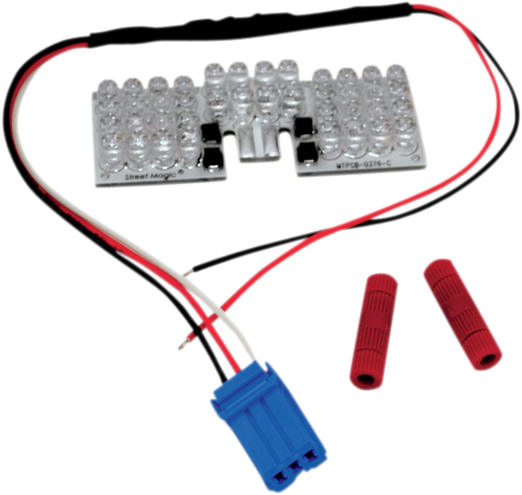 Tableros con puntas de guardabarros LED CUSTOM DYNAMICS - Rojo de doble intensidad GEN-FT-RD 