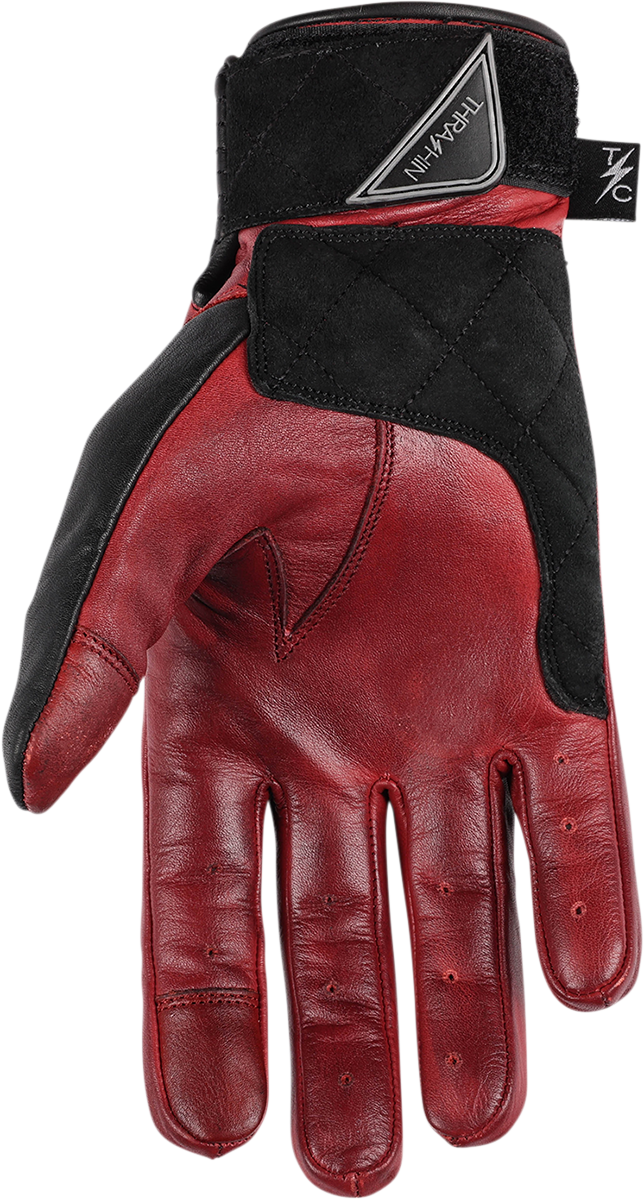 THRASHIN SUPPLY CO. Boxer Gloves - Red - Small TBG-02-08