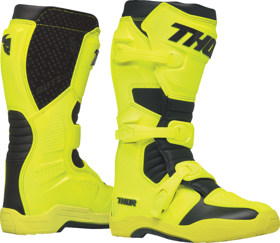 THOR Blitz XR Boots - Acid/Black - Size 7 3410-3118