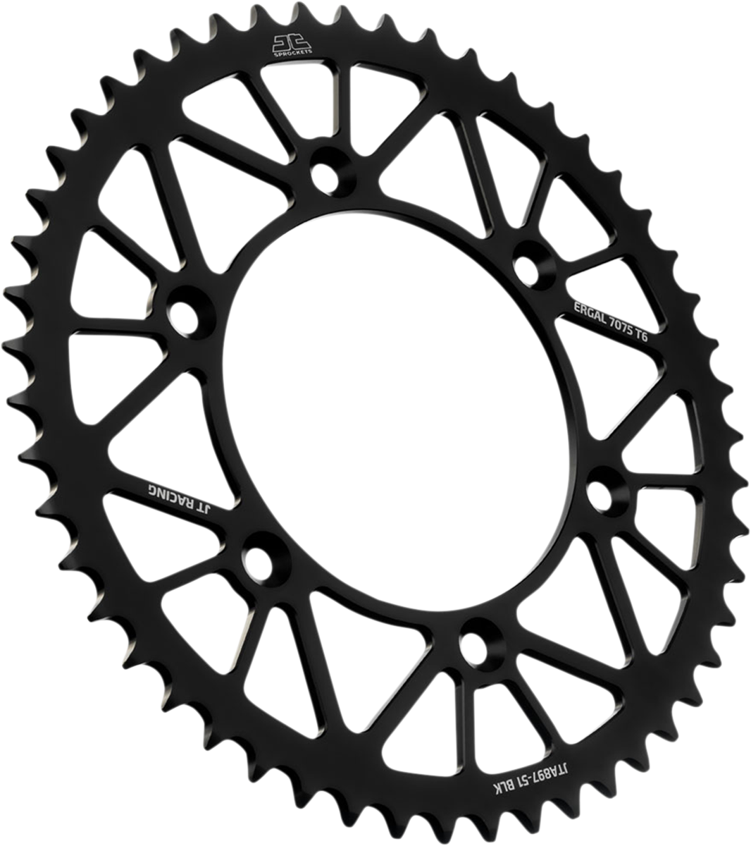 JT SPROCKETS Rear Sprocket - Black - 51-Tooth JTA897.51BLK