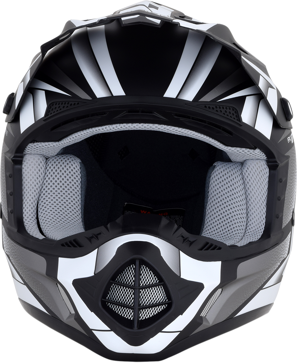 AFX FX-17 Helmet - Force - Matte Black/White - 2XL 0110-5201