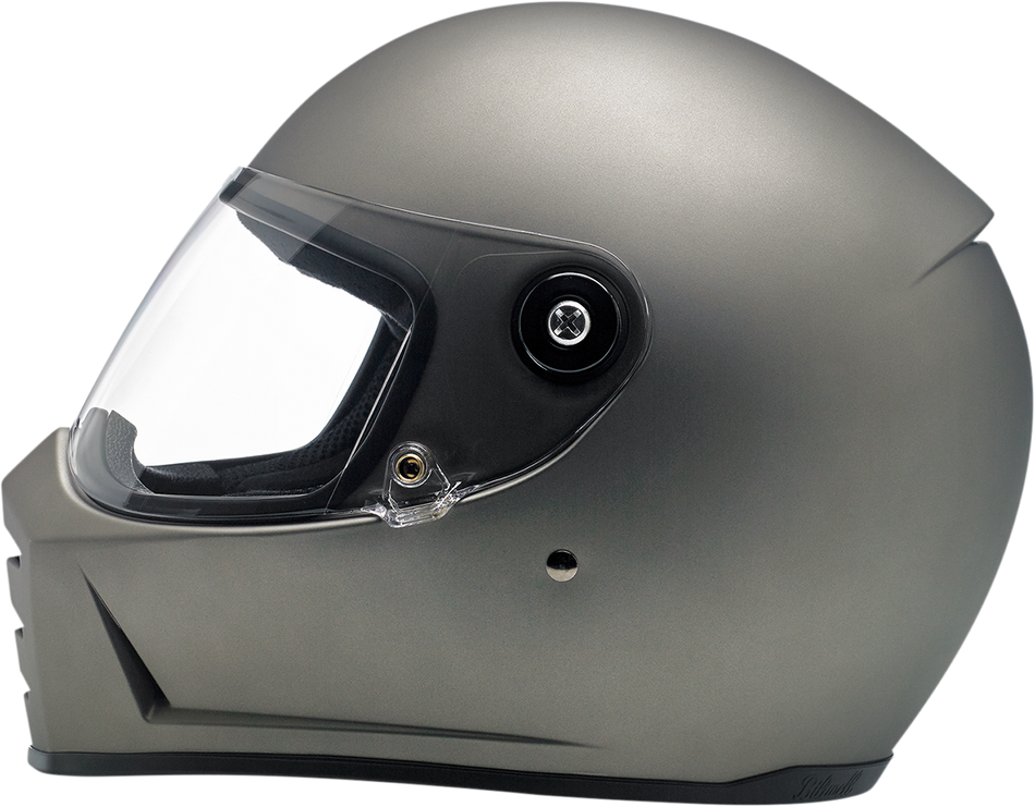 BILTWELL Lane Splitter Helmet - Flat Titanium - Small 1004-803-102