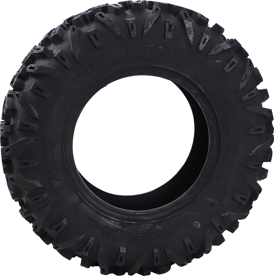 AMS Tire - Blacktail - Front - 25x8R12 - 6 Ply 1253-361