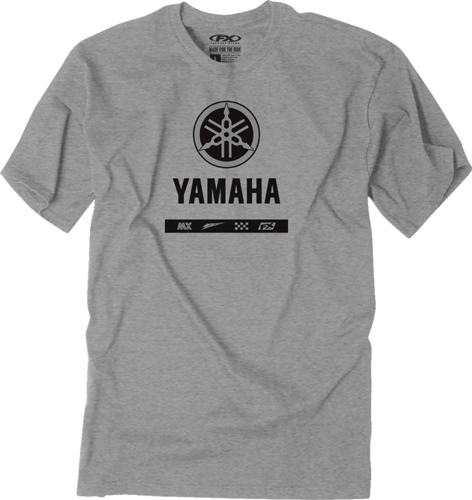 FACTORY EFFEX Yamaha Alpha T-Shirt - Heather Gray - Medium 27-87232