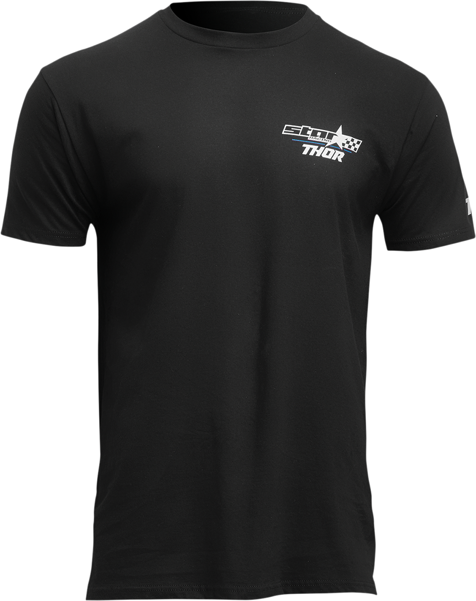 THOR Star Racing Champ T-Shirt - Black - Large 3070-1145