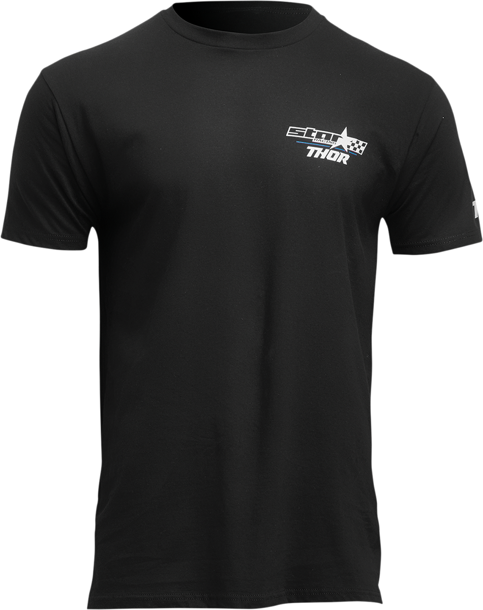THOR Star Racing Champ T-Shirt - Black - Large 3070-1145
