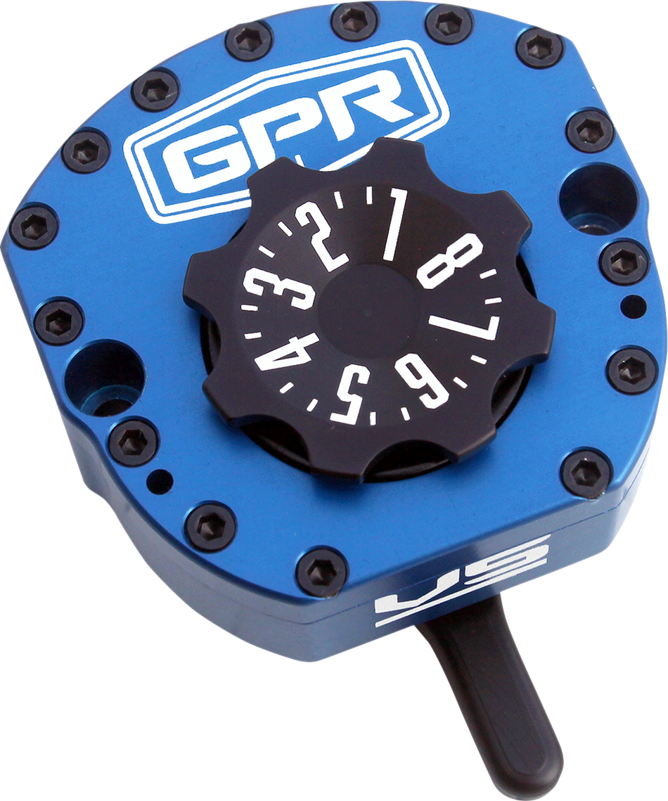 GPR V5-S Steering Damper - Blue - WR 5-9001-0062B