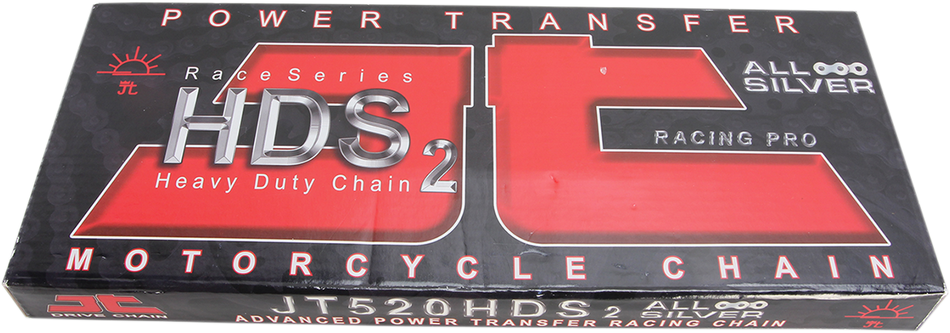 JT CHAINS 520 HDS - Ultimate Competition Chain - Nickel - 120 Links JTC520HDSNN120S