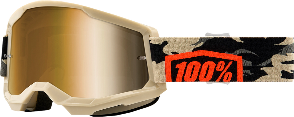 100% Strata 2 Goggles - Kombat - True Gold 50028-00007