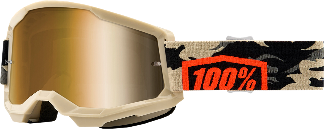 100% Strata 2 Goggles - Kombat - True Gold 50028-00007