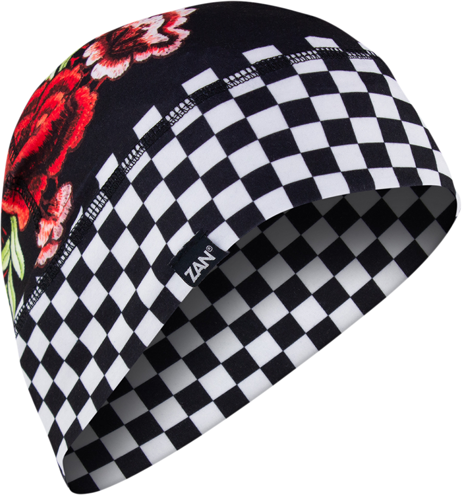 ZAN HEADGEAR SportFlex Beanie - Checkered Floral WHLL421