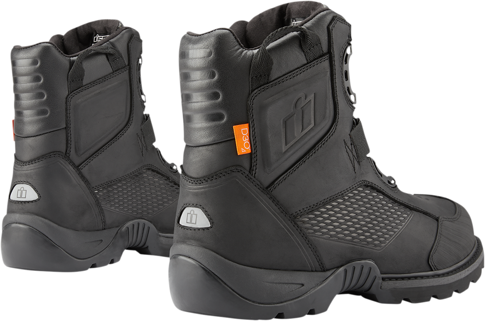 ICON Stormhawk Boots - Black - Size 9 3403-1152