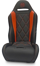 BS SAND Performance Seat - Big Diamond - Deep Orange PEBUDOBDC