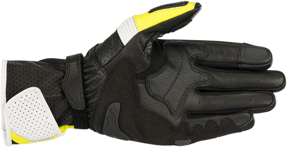 ALPINESTARS SP-1 V2 Gloves - Black/White/Fluo Yellow - 2XL 3558119-125-XXL