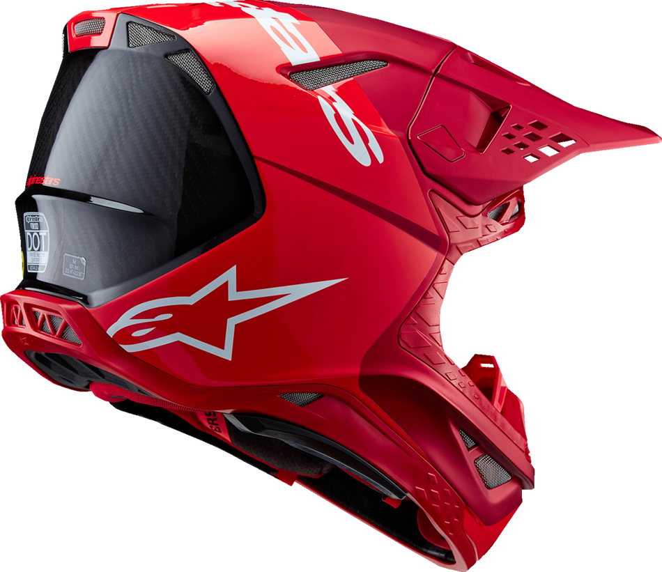 ALPINESTARS Supertech M10 Helmet - Flood - MIPS® - Red Fluo/Red - Medium 8301023-3003-M